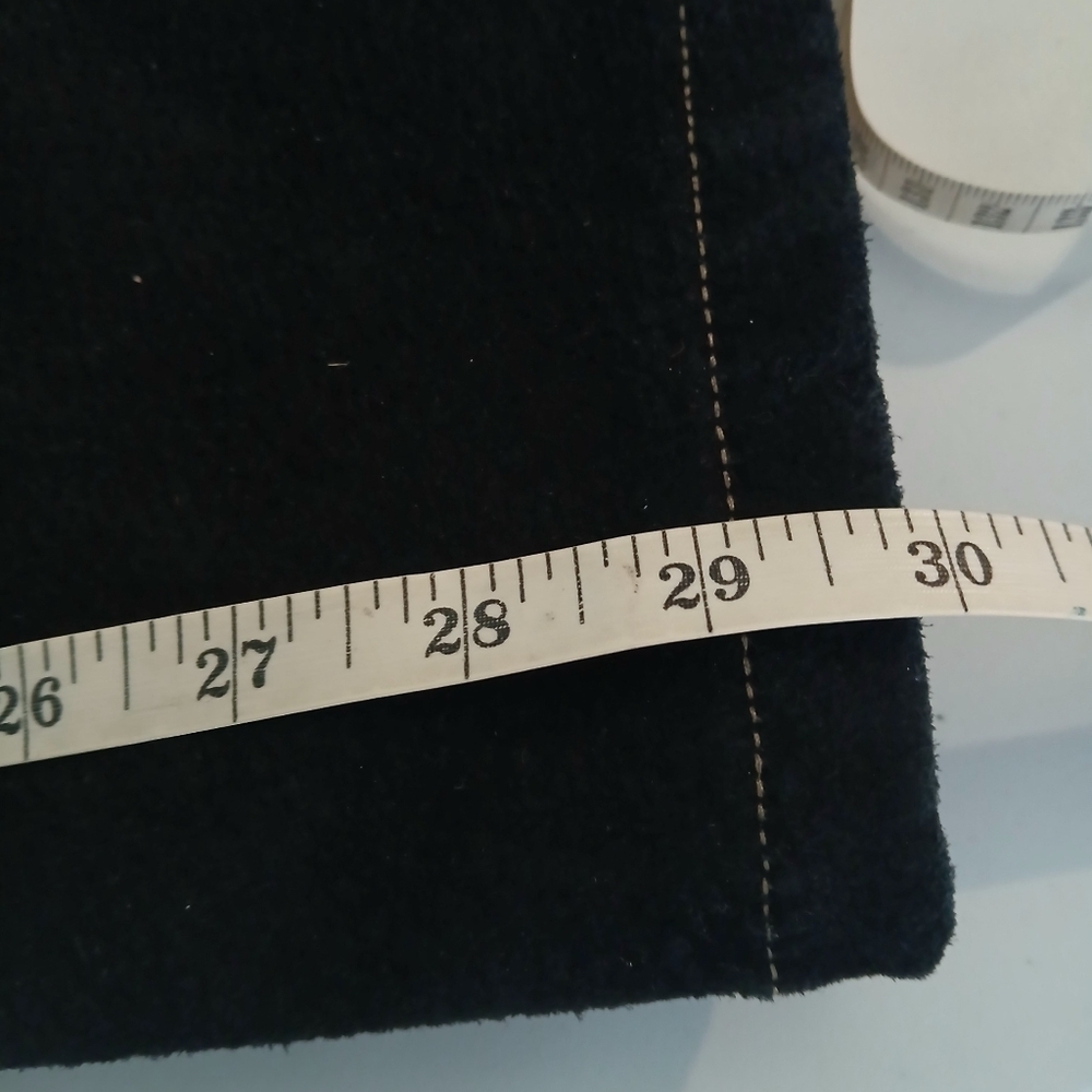 Vintage Dark navy suede High rise pants - Picture 10 of 10